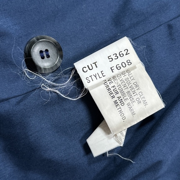 Vintage 80s 90s Eddie Bauer Down Polar Parka Real Fur Trim Blue Coat Mens XL - Picture 12 of 13